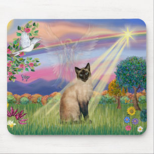 Tapis De Souris Chat siamois - Ange des nuages
