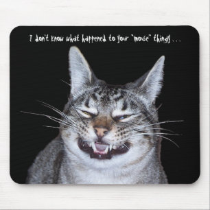 Tapis De Souris Chat "souris manquante" Mousepad