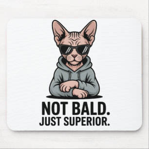 Tapis De Souris Chat Sphynx Supérieur Attitude Sarcastique Art