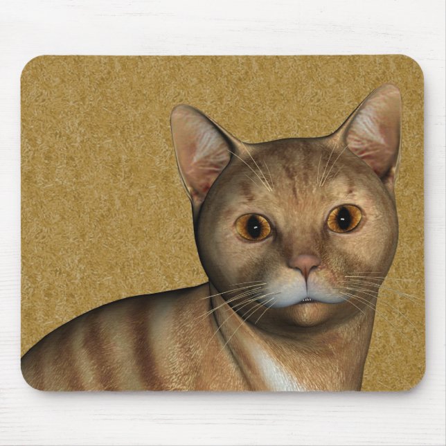 Tapis De Souris Chat Tabby Rouge (Devant)