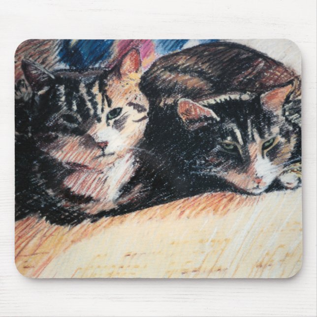 Tapis De Souris Chat tigré "Catpad" Mousepad (Devant)