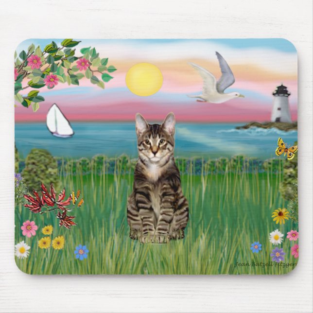 Tapis De Souris Chat (tigré) - Phare (Devant)