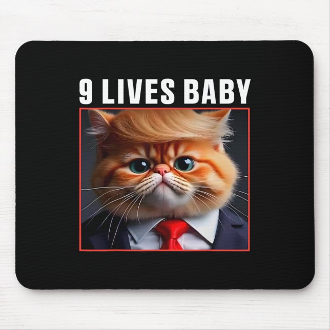 Tapis De Souris Chat Trump 9 Vit Bébé Drôle Vote Pour Trump Chats  (Devant)