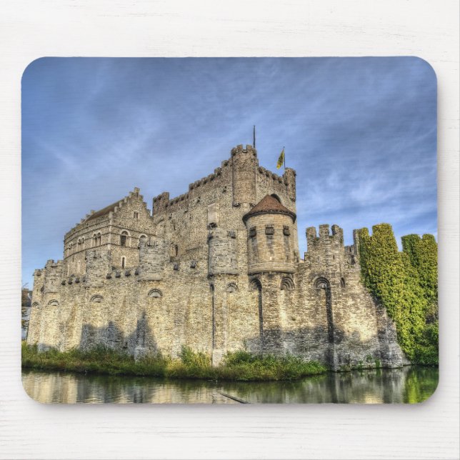 Tapis De Souris château à Gand (Devant)