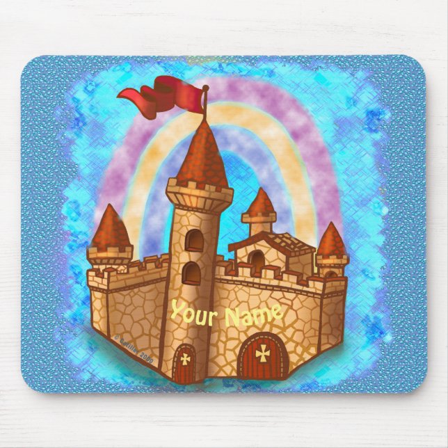 Tapis De Souris Château Arc-en-ciel  (Devant)