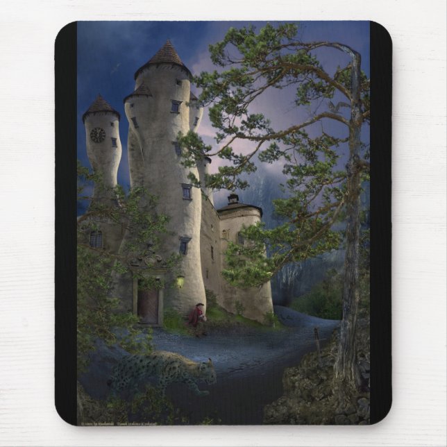Tapis De Souris Château - attendant - de Mousepad aliéné (Devant)