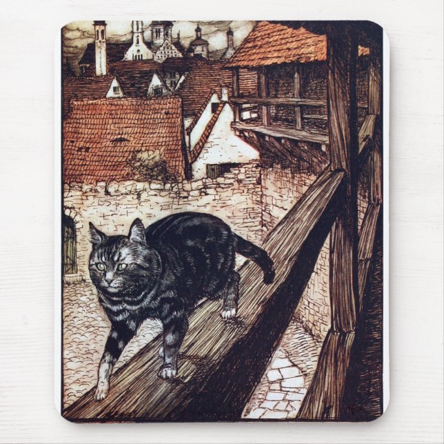 Tapis De Souris Château de chat Rackham Illustration (Devant)