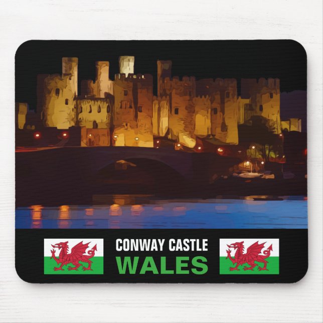 TAPIS DE SOURIS CHÂTEAU DE CONWAY, WALES (Devant)