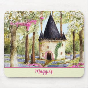 Tapis De Souris Château de Fairytale Monogrammé