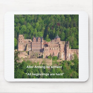 Tapis De Souris Château de Heidelberg En allemand & dicton alleman