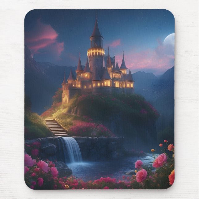 Tapis De Souris Château de Montagne Midnight Four (Devant)