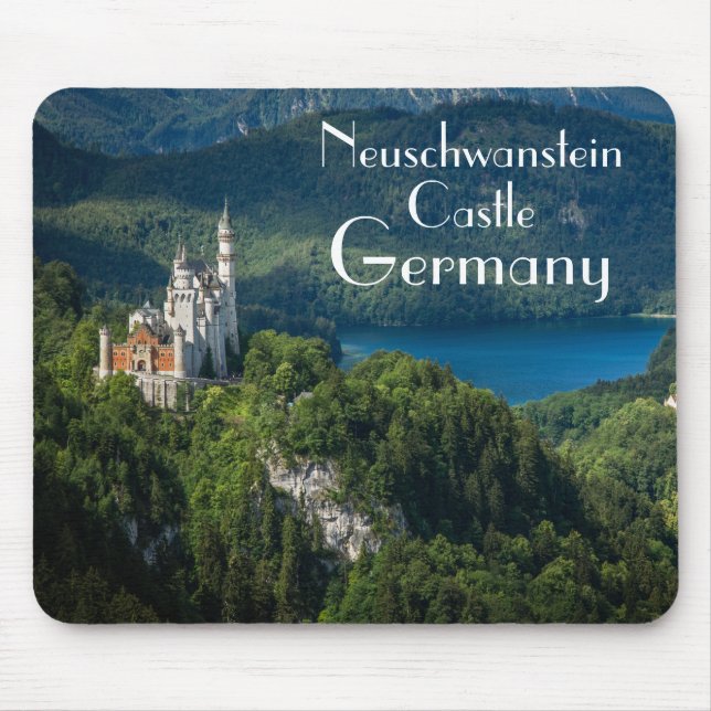 Tapis De Souris Château de Neuschwanstein Allemagne (Devant)