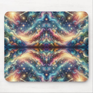 Tapis De Souris Château Lointain Céleste Fantastique Mystique Colo