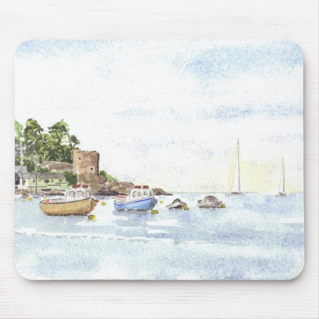 Tapis De Souris Château" Mousepad "de Polruan (Devant)