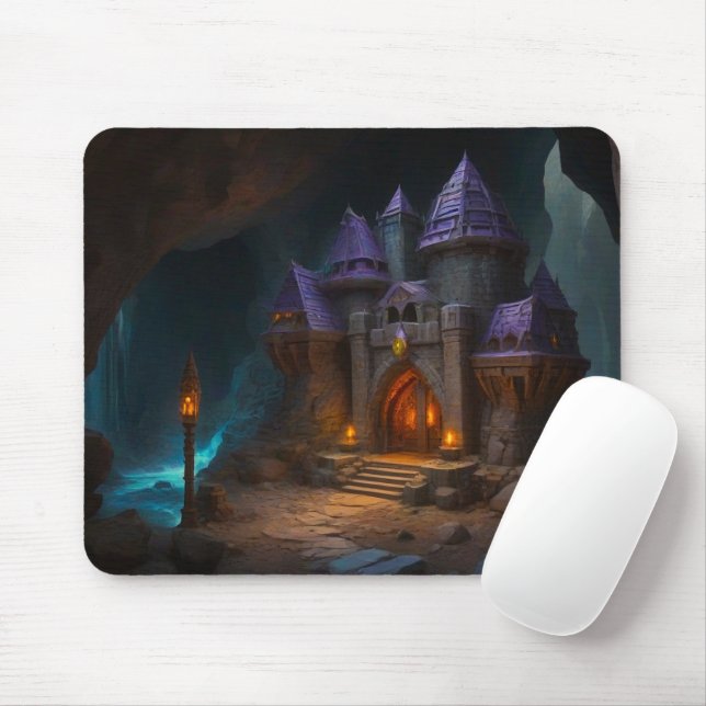 Tapis De Souris Château nain de la forge des forgerons (Avec souris)