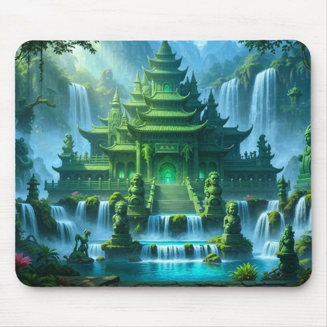 Tapis De Souris Château Temple du Trône de Jade Secret (Devant)