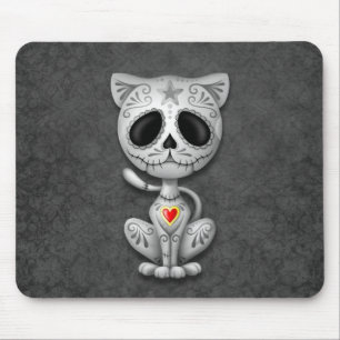 Tapis De Souris Chaton foncé de sucre de zombi