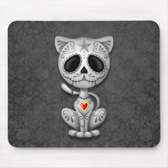 Tapis De Souris Chaton foncé de sucre de zombi (Devant)