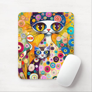 Tapis De Souris Chats abstraits cool