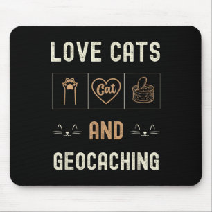 Tapis De Souris Chats Amoureux de les chats Et Chatons De Géocachi