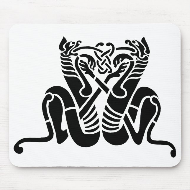 Tapis De Souris Chats celtes Mousepad (Devant)