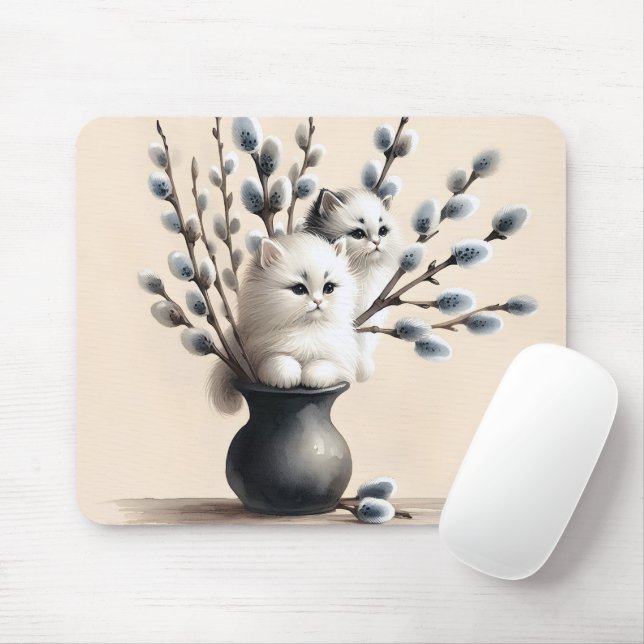 Tapis De Souris Chats dans les chatons (Avec souris)