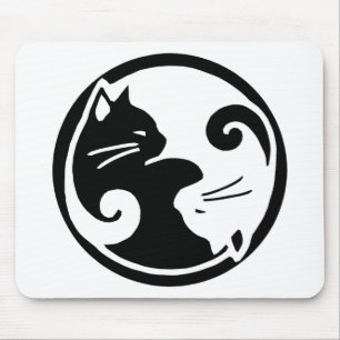 Tapis De Souris Chats de Yin Yang