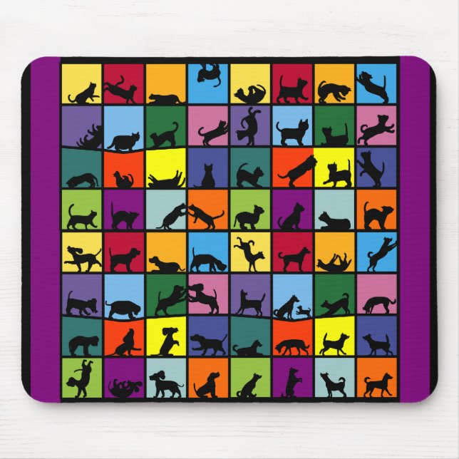 Tapis De Souris Chats et chiens (Devant)