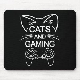 Tapis De Souris Chats Et Jeu Amusant Amoureux des chats Joueur-Cad