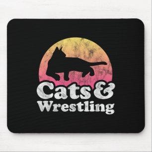 Tapis De Souris Chats Et Lutteurs Hommes Ou Femmes Chat Et Lutteur