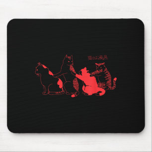Tapis De Souris Chats Mignons Mode Japonaise Harajuku Esthétique