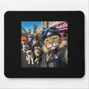 Tapis De Souris Chats motards Gangster Chats Street Motocyclette C