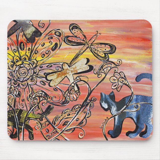 Tapis De Souris Chats Mousepad de texture (Devant)