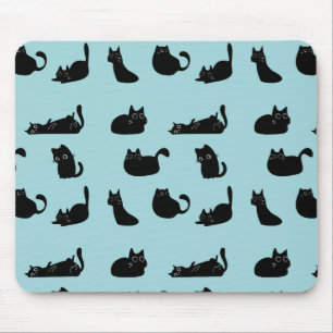 Tapis De Souris Chats noirs amusants