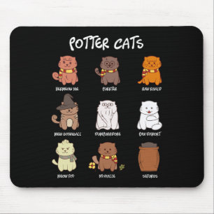 Tapis De Souris Chats Potter Pour Amoureux des chats