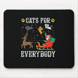 Tapis De Souris Chats Pour Tout Le Monde Père Noël Fun Men Enfants