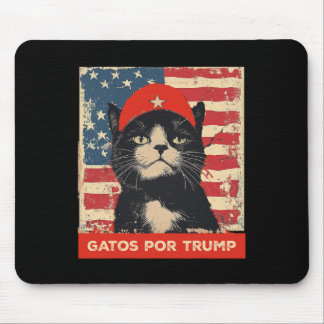 Tapis De Souris Chats Pour Trump Espagnol Drôle Chat Politique Sup