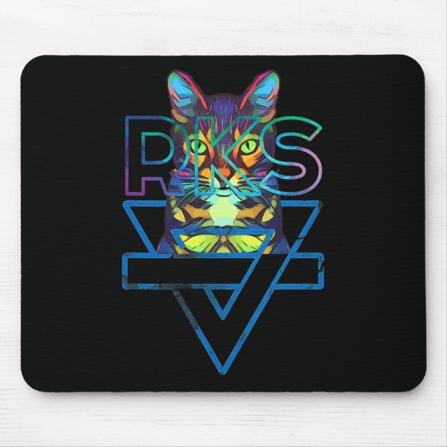 Tapis De Souris Chats Rainbow Kitten Surprise Cute Chat (Devant)