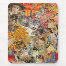 Chats un mousepad d'abondance
