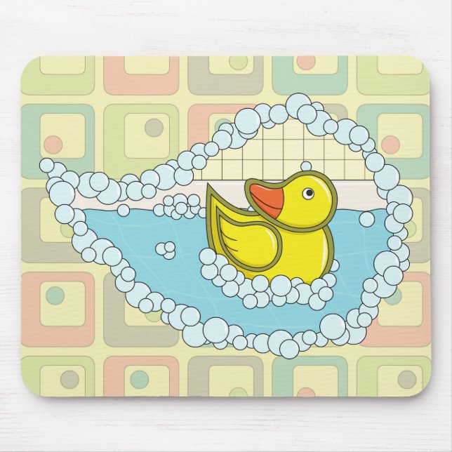 Tapis de souris Chaucer le canard en caoutchouc (Devant)