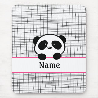 Tapis De Souris Chaud rose personnalisé Panda Ours Souris