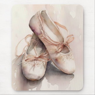 Tapis De Souris Chaussons de ballet Contenu générique Aquarelle