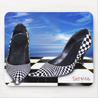 Tapis De Souris Chaussure conçue Mousepad-Checkered