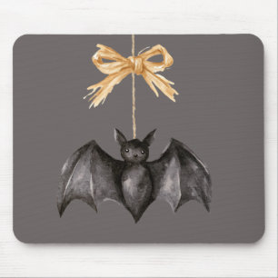 Tapis De Souris Chauve-souris noire Halloween