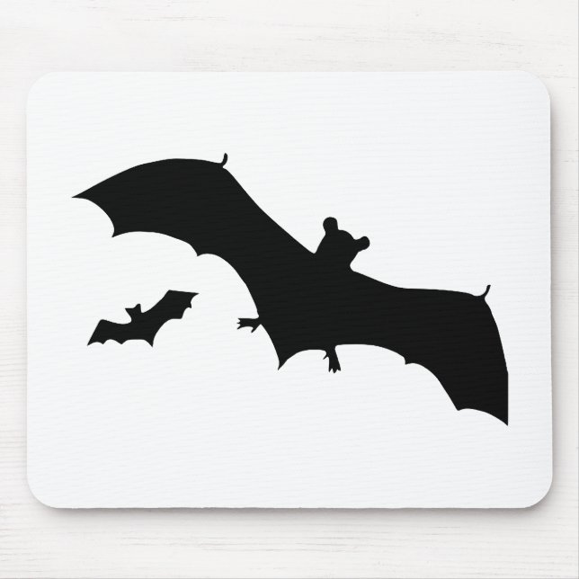 Tapis De Souris Chauves-souris d'Halloween (Devant)