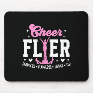 Tapis De Souris Cheer Flyer Fearless Flawless Fierce Cheerleading