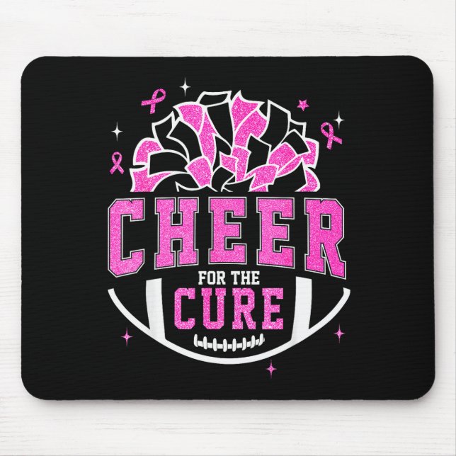 Tapis De Souris Cheer For The Breast Cancer Awareness Cheerleader  (Devant)