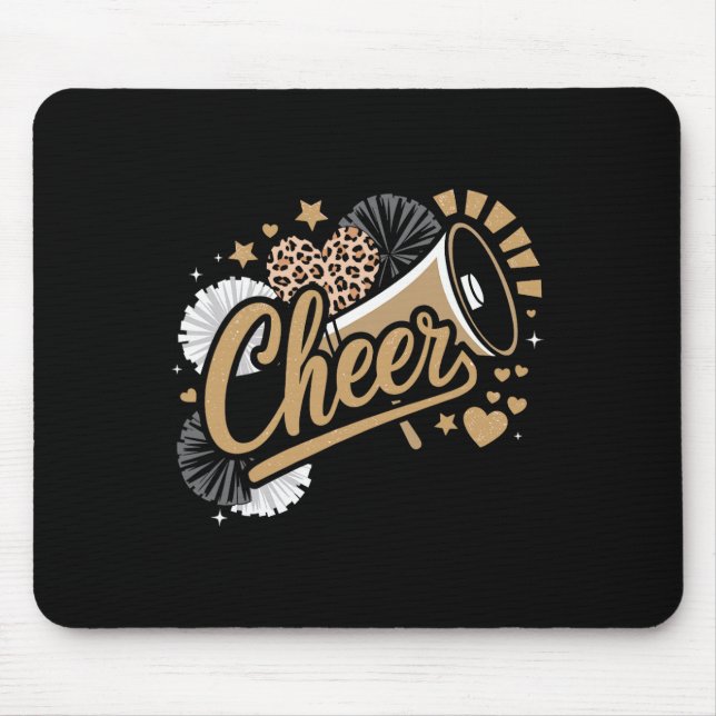 Tapis De Souris Cheerleader drôle  (Devant)