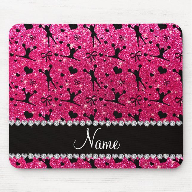 Tapis De Souris Cheerleading nommé fait sur commande de parties (Devant)