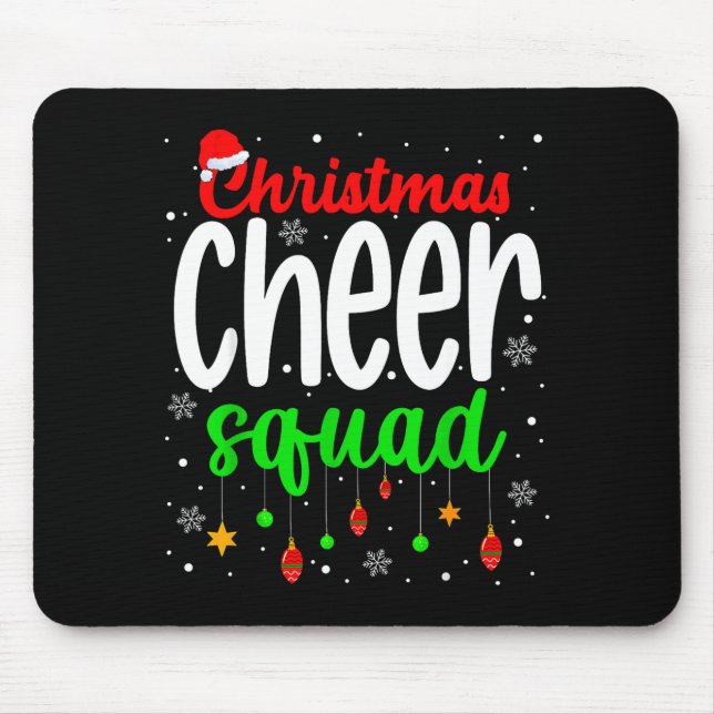 Tapis De Souris Cheerleading Srts Lover Christmas Cheer Squad  (Devant)